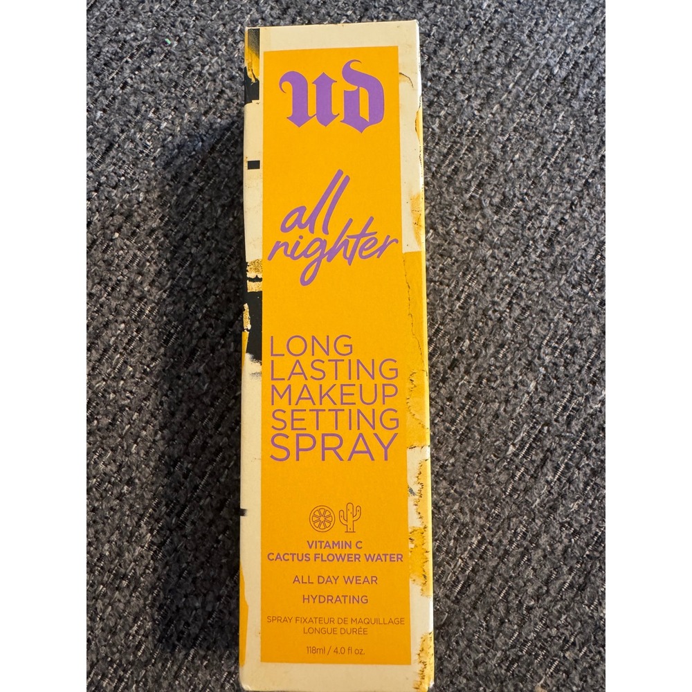 Urban Decay All Nighter Vitamin C Setting Spray Hydrating 4oz Long Lasting NIB